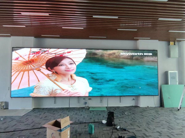 海门P1.53led小间距屏安装案例